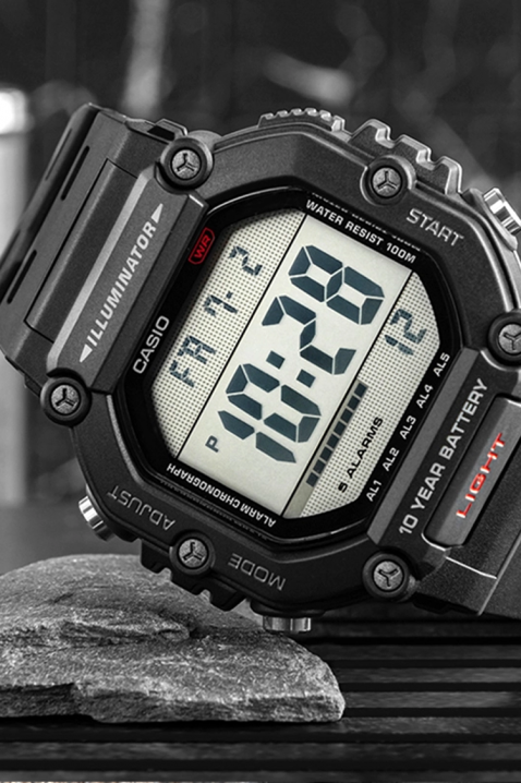 Muški sat CASIO AE-1600H-1AVDF, Boja: crna, IVET.RS - Nova Kolekcija