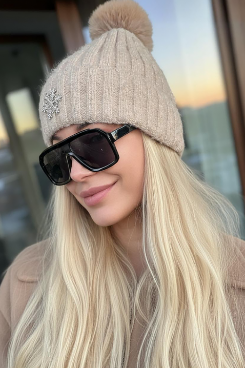 Kapa POMPONDA, Boja: bež, IVET.RS - Nova Kolekcija