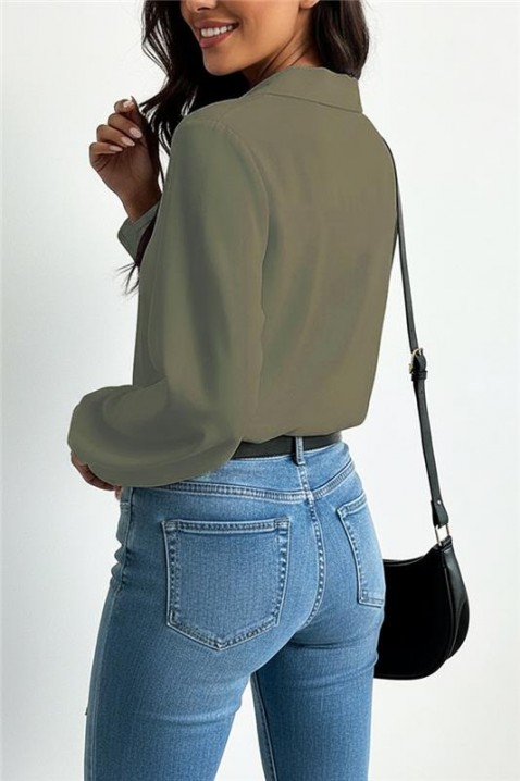 Ženska bluza MIOHEZA KHAKI, Boja: kaki, IVET.RS - Nova Kolekcija