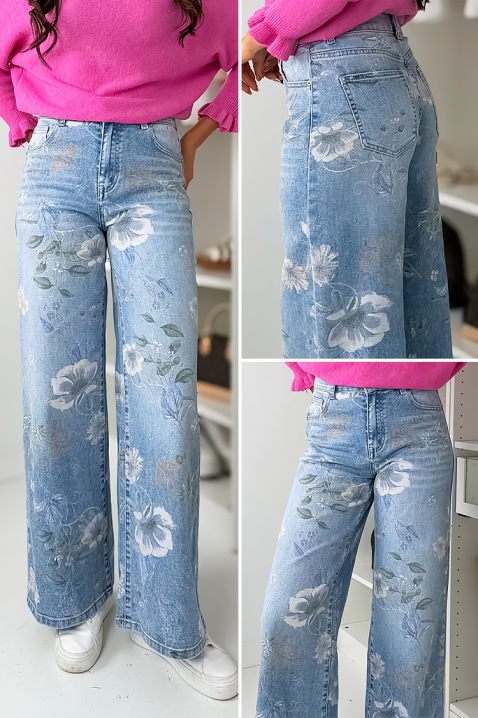 Farmerke FLORVILA, Boja: svetloplava, IVET.RS - Nova Kolekcija