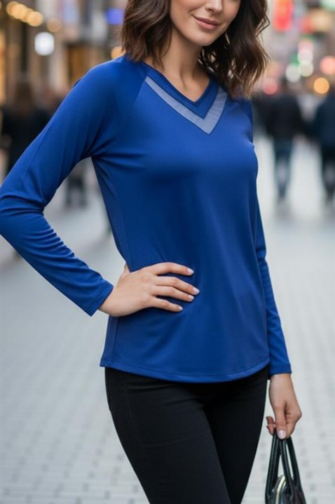 Ženska bluza RIONELDA BLUE, Boja: plava, IVET.RS - Nova Kolekcija