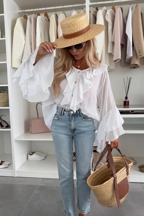 Ženska košulja VOLELANDA WHITE, Boja: bela, IVET.RS - Nova Kolekcija