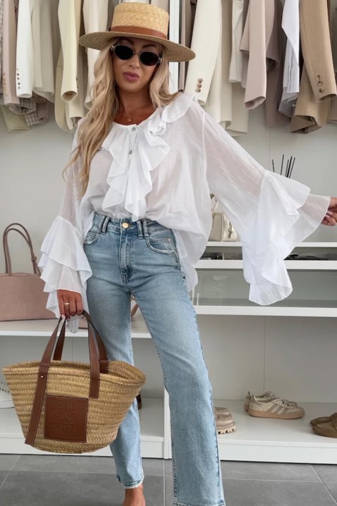 Ženska košulja VOLELANDA WHITE, Boja: bela, IVET.RS - Nova Kolekcija