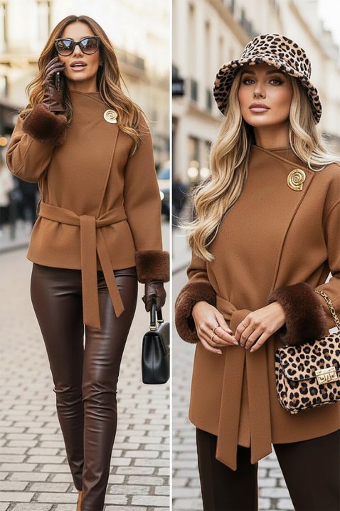 Kaput BLOFLINDA BROWN, Boja: braon, IVET.RS - Nova Kolekcija