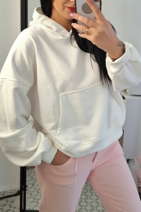 Dukserica RIVROLDA WHITE, Boja: bela, IVET.RS - Nova Kolekcija