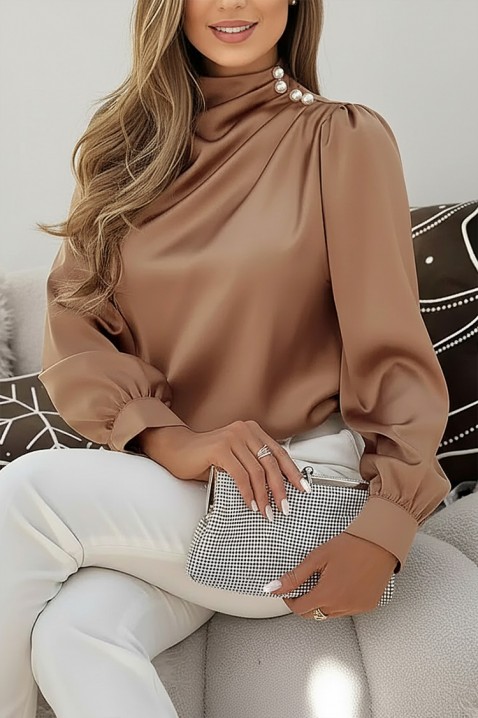 Ženska bluza NERLENZA BEIGE, Boja: bež, IVET.RS - Nova Kolekcija