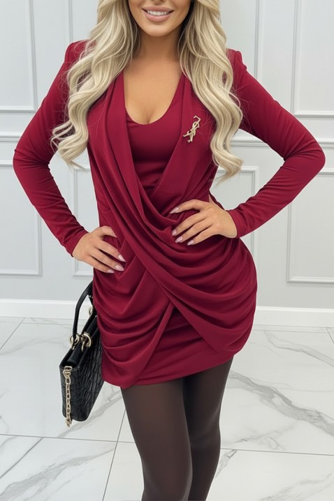 Haljina GLOVERDA BORDO, Boja: bordo, IVET.RS - Nova Kolekcija