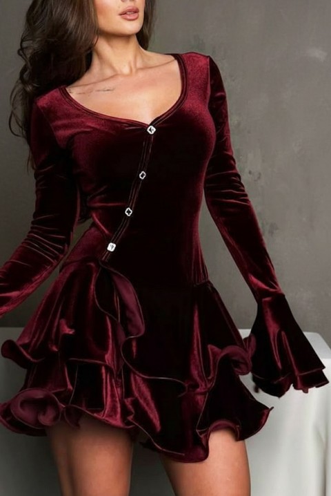 Haljina VERLIANA BORDO, Boja: bordo, IVET.RS - Nova Kolekcija