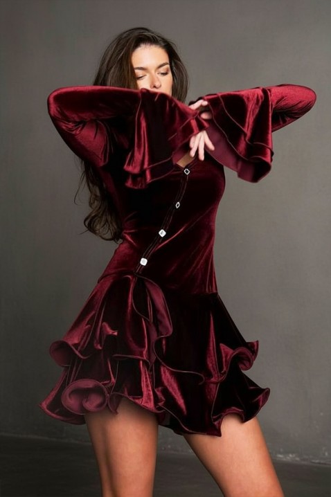 Haljina VERLIANA BORDO, Boja: bordo, IVET.RS - Nova Kolekcija