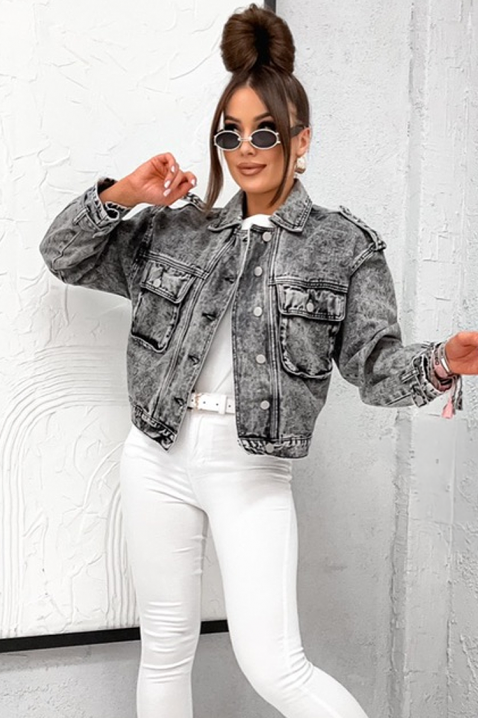 Teksas jakna VOLINDA, Boja: siva, IVET.RS - Nova Kolekcija