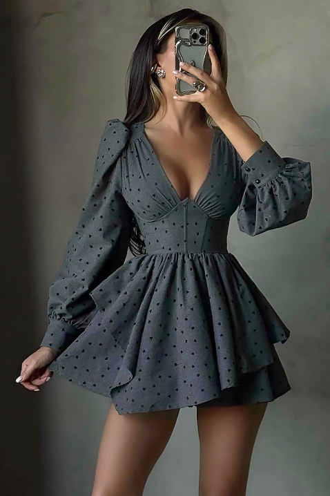 Haljina VURLENDA, Boja: siva, IVET.RS - Nova Kolekcija