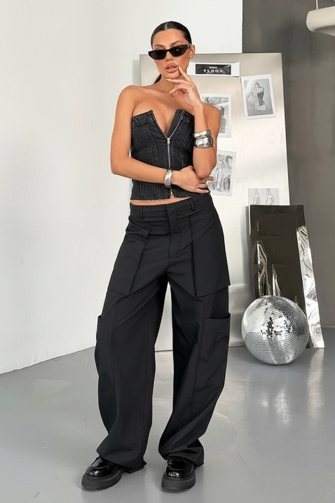 Top ERELONZA BLACK, Boja: crna, IVET.RS - Nova Kolekcija