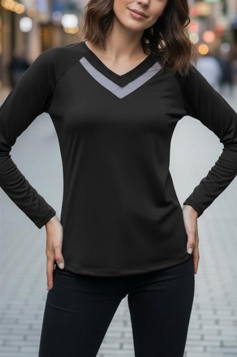 Ženska bluza RIONELDA BLACK, Boja: crna, IVET.RS - Nova Kolekcija