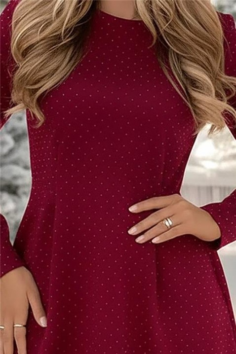 Haljina DERITONA BORDO, Boja: bordo, IVET.RS - Nova Kolekcija