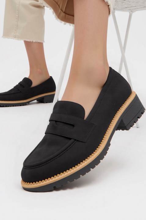 Ženske mokasine MOKANINZA BLACK, Boja: crna, IVET.RS - Nova Kolekcija