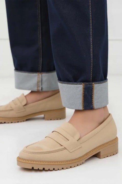 Ženske mokasine MOKANINZA BEIGE, Boja: bež, IVET.RS - Nova Kolekcija