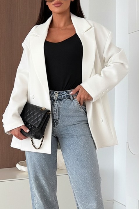 Sako DROPILZA WHITE, Boja: bela, IVET.RS - Nova Kolekcija