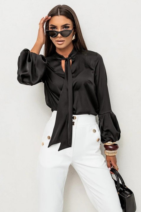 Ženska bluza GERZOLDA BLACK, Boja: crna, IVET.RS - Nova Kolekcija