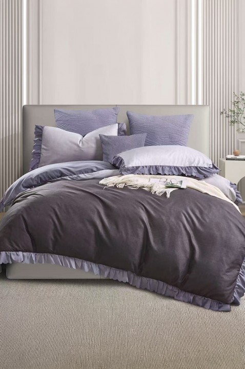 Komplet posteljine SIOGERY LILA 200x220 cm pamuk - 3 dela, Boja: ljubičasta, IVET.RS - Nova Kolekcija