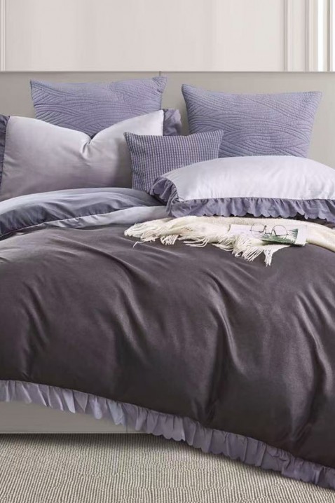 Komplet posteljine SIOGERY LILA 200x220 cm pamuk - 3 dela, Boja: ljubičasta, IVET.RS - Nova Kolekcija