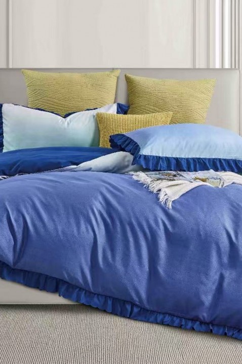Komplet posteljine SIOGERY BLUE 200x220 cm pamuk - 3 dela, Boja: plava, IVET.RS - Nova Kolekcija