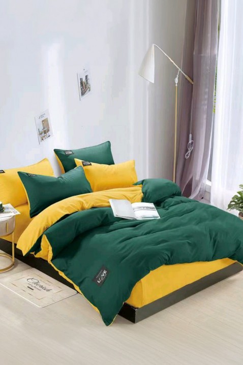 Komplet posteljine TRENILMY GREEN 160x220 cm pamuk - 3 dela, Boja: zelena, IVET.RS - Nova Kolekcija