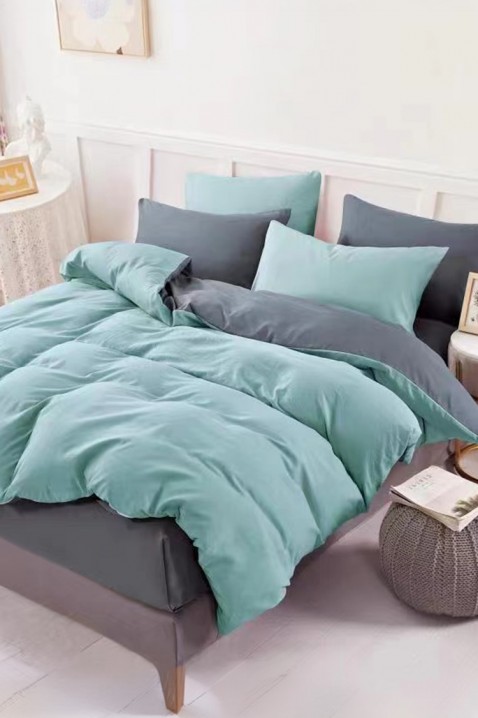 Komplet posteljine TRENILMY SKY 160x220 cm pamuk - 3 dela, Boja: svetloplava, IVET.RS - Nova Kolekcija