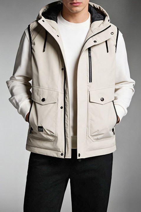 Muški prsluk FAMOZO ECRU, Boja: ecru, IVET.RS - Nova Kolekcija