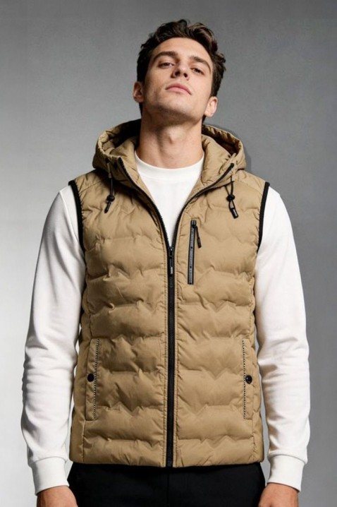 Muški prsluk RIKTOZ, Boja: bež, IVET.RS - Nova Kolekcija