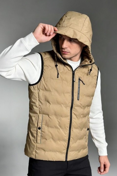 Muški prsluk RIKTOZ, Boja: bež, IVET.RS - Nova Kolekcija