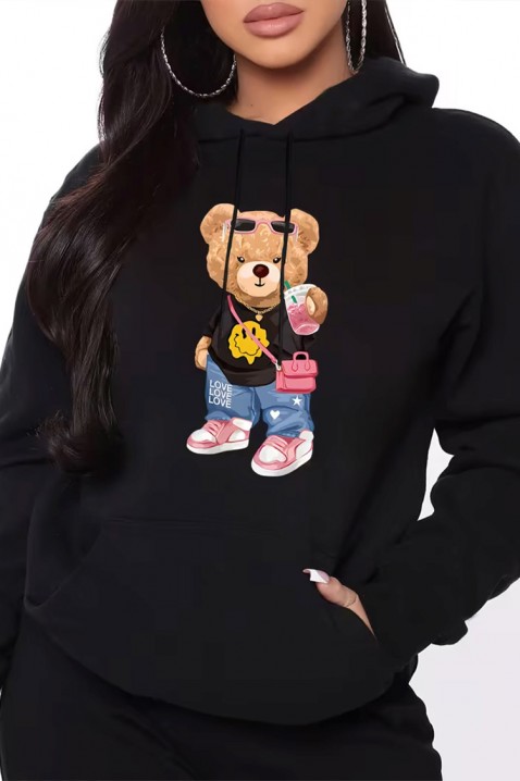 Dukserica MECHOLDA, Boja: crna, IVET.RS - Nova Kolekcija