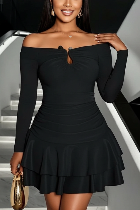 Haljina VIOGELTA BLACK, Boja: crna, IVET.RS - Nova Kolekcija