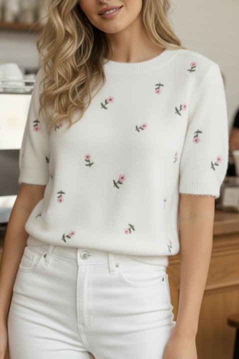 Džemper BENTONZA WHITE, Boja: bela, IVET.RS - Nova Kolekcija