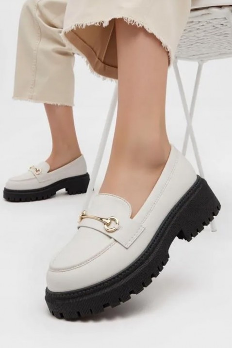 Ženske mokasine KSIOVERLA ECRU, Boja: ecru, IVET.RS - Nova Kolekcija