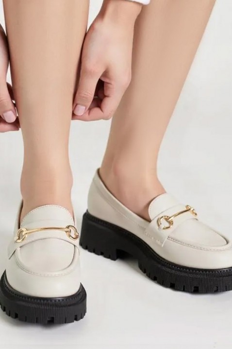 Ženske mokasine KSIOVERLA ECRU, Boja: ecru, IVET.RS - Nova Kolekcija