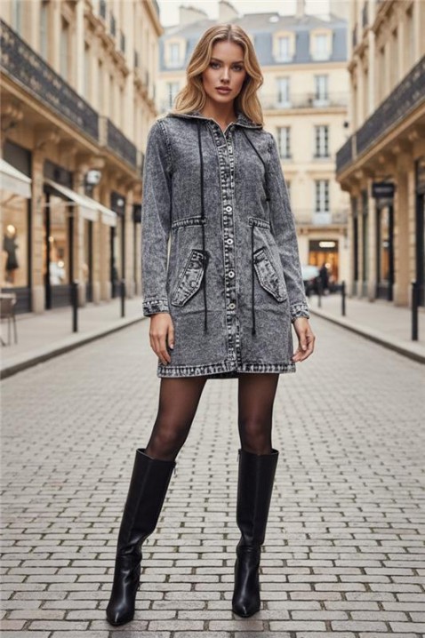 Teksas jakna ANREOLA, Boja: siva, IVET.RS - Nova Kolekcija