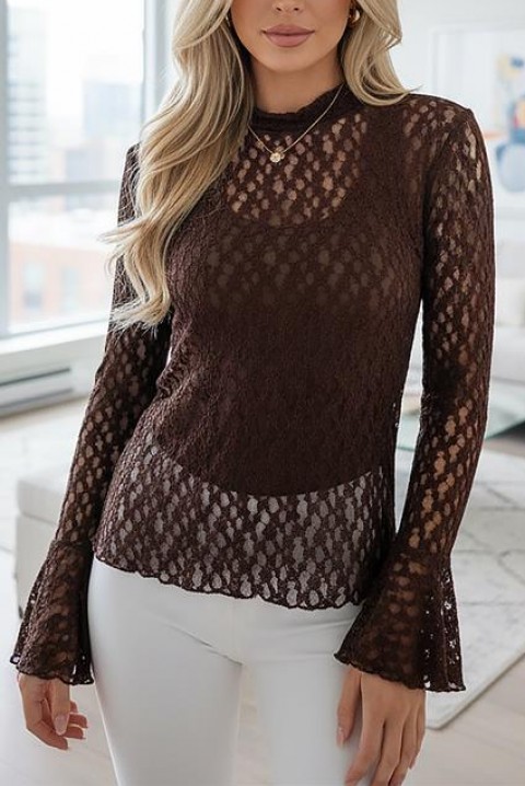 Ženska bluza LALVERZA BROWN, Boja: braon, IVET.RS - Nova Kolekcija