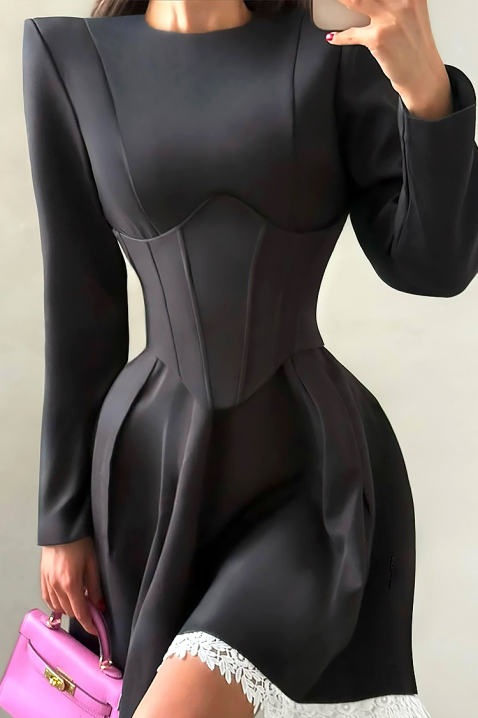 Haljina TRIOBELA, Boja: crna, IVET.RS - Nova Kolekcija