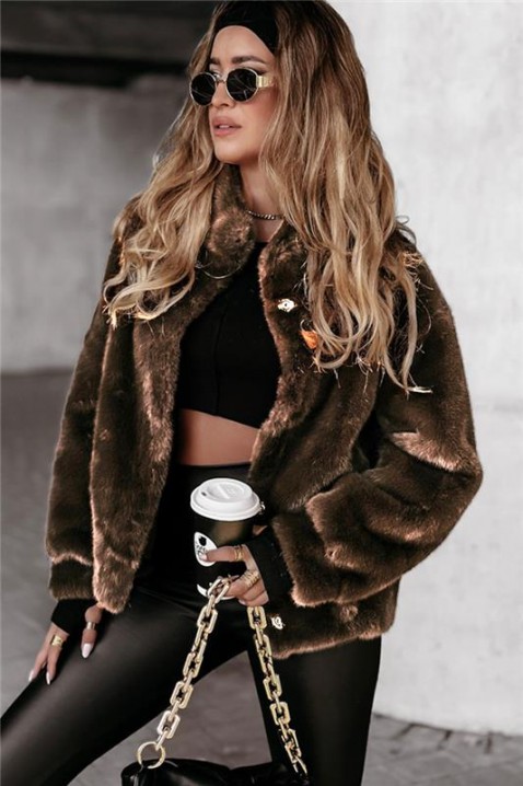 Jakna ISLANDA BROWN, Boja: braon, IVET.RS - Nova Kolekcija