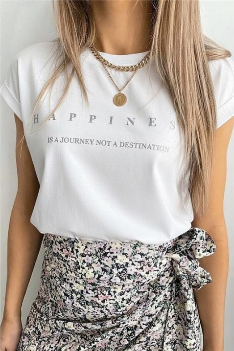 Majica TENINZA, Boja: bela, IVET.RS - Nova Kolekcija