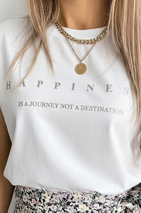 Majica TENINZA, Boja: bela, IVET.RS - Nova Kolekcija