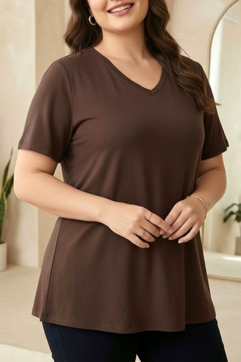 Majica OBRILDA BROWN, Boja: braon, IVET.RS - Nova Kolekcija