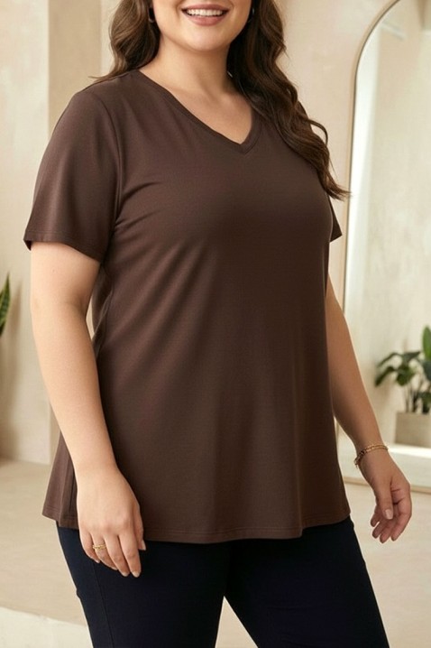 Majica OBRILDA BROWN, Boja: braon, IVET.RS - Nova Kolekcija