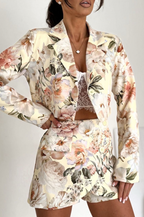 Komplet FLORALZA YELLOW, Boja: žuta, IVET.RS - Nova Kolekcija