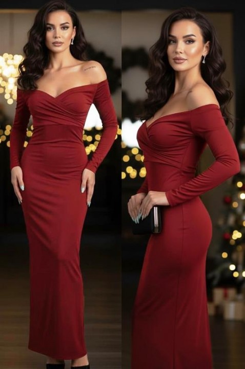 Haljina NABLINDA BORDO, Boja: bordo, IVET.RS - Nova Kolekcija