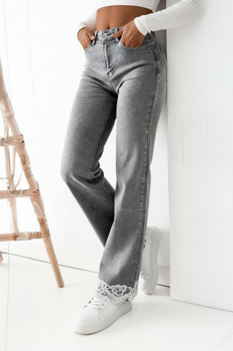 Farmerke MERSILIYA GREY, Boja: siva, IVET.RS - Nova Kolekcija