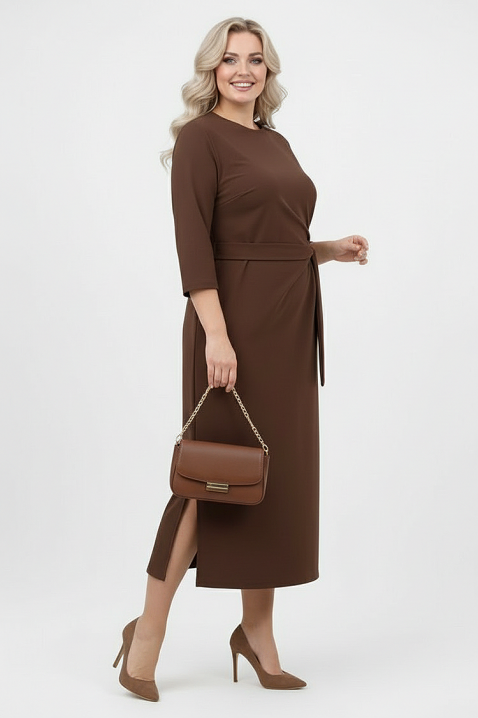 Haljina VREFIONA BROWN, Boja: braon, IVET.RS - Nova Kolekcija