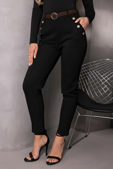 Pantalone ZIRVELLA BLACK, Boja: crna, IVET.RS - Nova Kolekcija