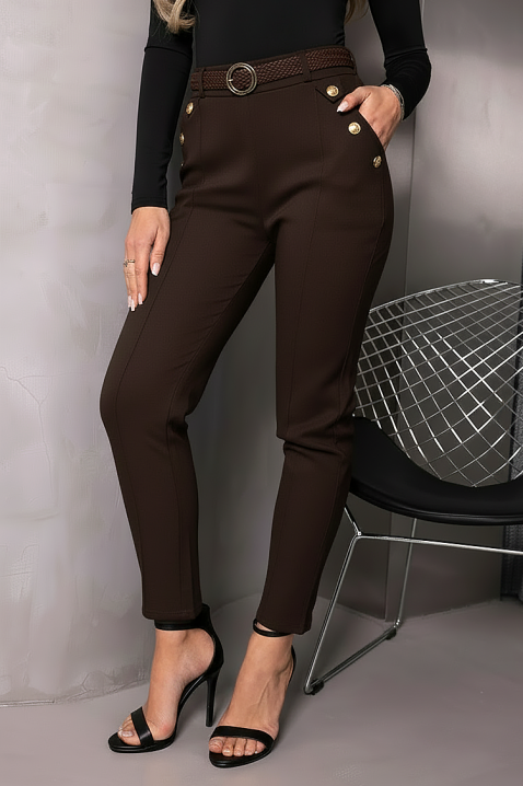 Pantalone ZIRVELLA BROWN, Boja: braon, IVET.RS - Nova Kolekcija