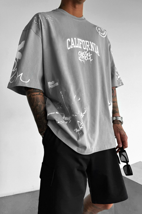 Muška majica LARGONZO GREY, Boja: siva, IVET.RS - Nova Kolekcija